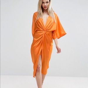 ASOS Kimono Twist Midi Dress